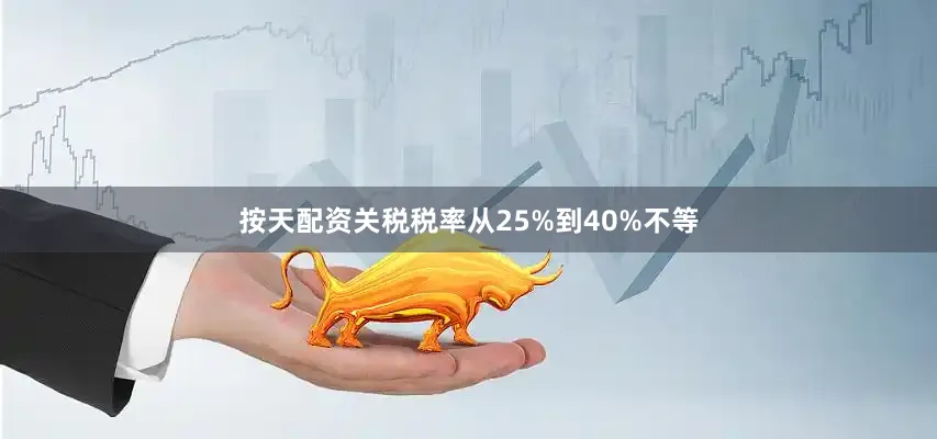 按天配资关税税率从25%到40%不等