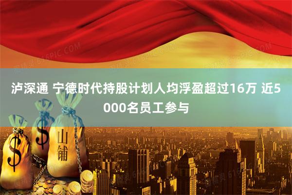 泸深通 宁德时代持股计划人均浮盈超过16万 近5000名员工参与